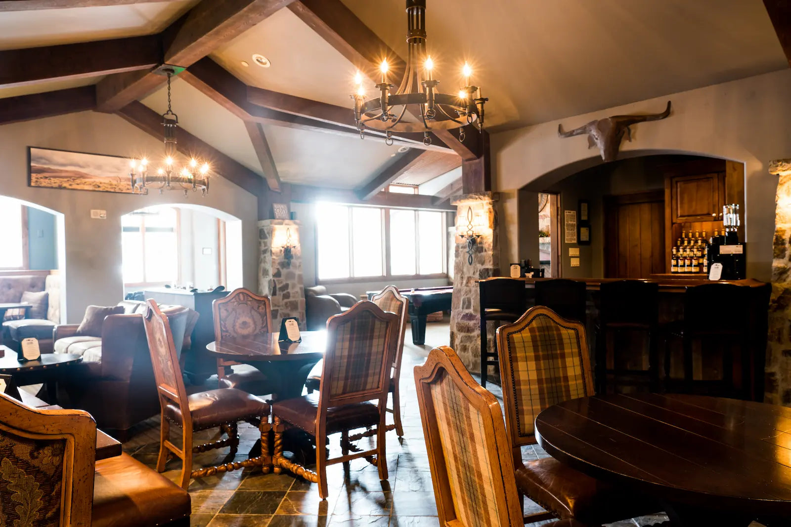 Telluride Distilling Event Space Tables
