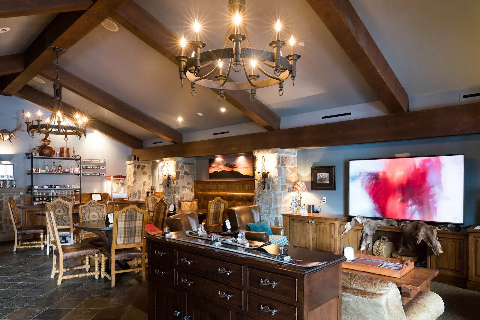 Telluride Distilling Event Space Audio Video Display